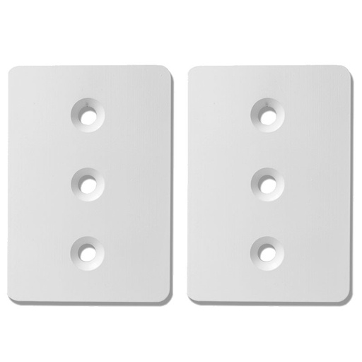 [ADP F T-TOP-W] Wet Sounds 1pr of Adapter Brackets for Fiberglass T-Top mounts White, model #: ADP F T-TOP-W