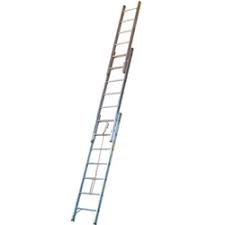 [PEL3-40P] Aluminum Three-Section Pumper Type Ladder, Extended Length 40', close length 17', Width 26", Weight 220lbs