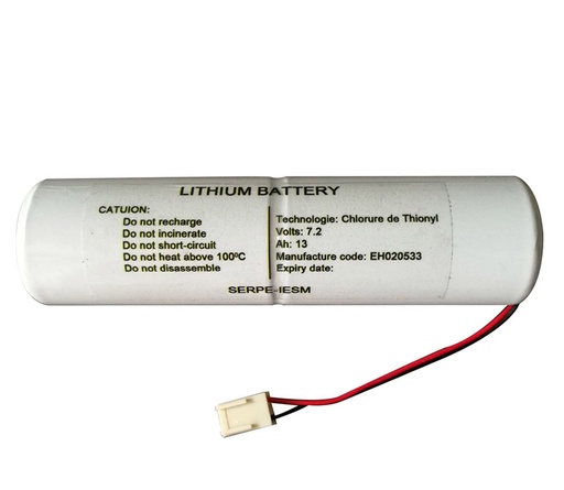 [BBA0720] BBA0720 SART battery for France RESCUER SART 
Battery Type: BBA0720, 
Voltage/Capacity: 7.2V, 13500mAH 
Sart Model: France RESCUER SART