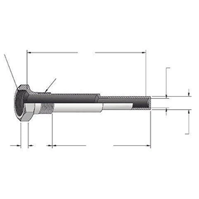 Trerice Ống bảo vệ nhiệt kế (thermowell) cho nhiệt kế công nghiệp 3-4-J-2