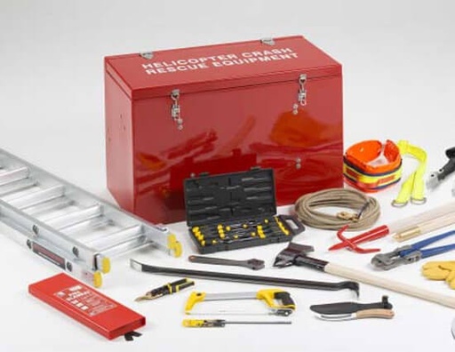 [HW0003] CAP 437 Helideck / Helicopter Crash Rescue Equipment Kit Locker & Crash Rescue Equipment (Lloyds Register Type Test Approved)