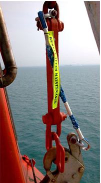 [FPDLIFEBOAT] Vanguard lifeboat Fall Prevention Device (FPD) Fibre Strops set
 Diameter 18mm x length approx. 700mm
 