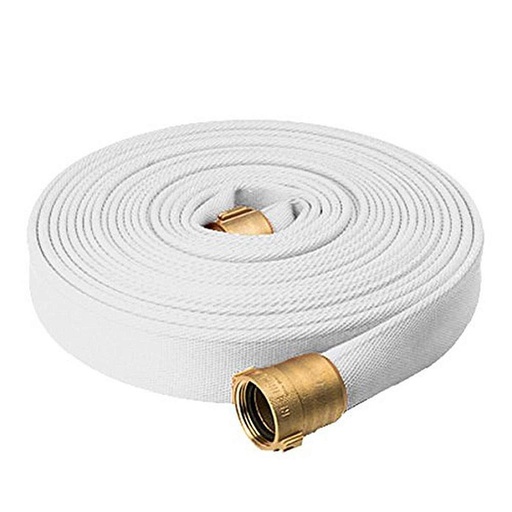 [DKSYH112] 1 ½” 50mm White color flat fire hose 20 m Length