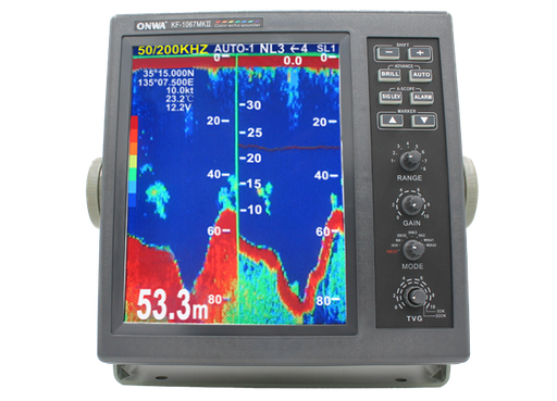 [KF-1067MK2/SF] 10.4" Color Fishfinder, 1KW/2KW Version (50KHZ or 200KHZ)