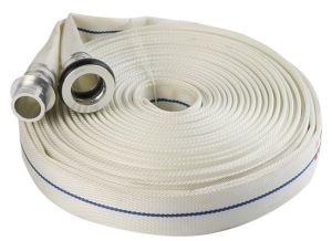 [FH-DAL-20-212] 2 ½” White color rubber lined fire hose 30 m Length. Manufacturer's code: DKKYH212 / Vòi chữa cháy 2-1/2 inch màu trắng có lớp lót cao su, dài 30m .
