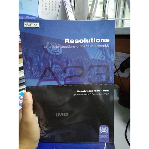 [IMO023] 23rd Session (Res.936-965) 2004