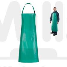 [PGP4202-1] Chemical Resistant Apron Blue PVC with Tie Tape, United Kingdom / Tạp dề chống hóa chất màu xanh lam PVC với dây buộc